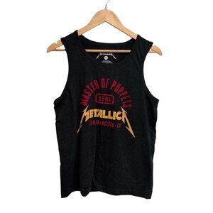 Women’s Dark Grey Metallica Tank Top Master of Puppets Medium